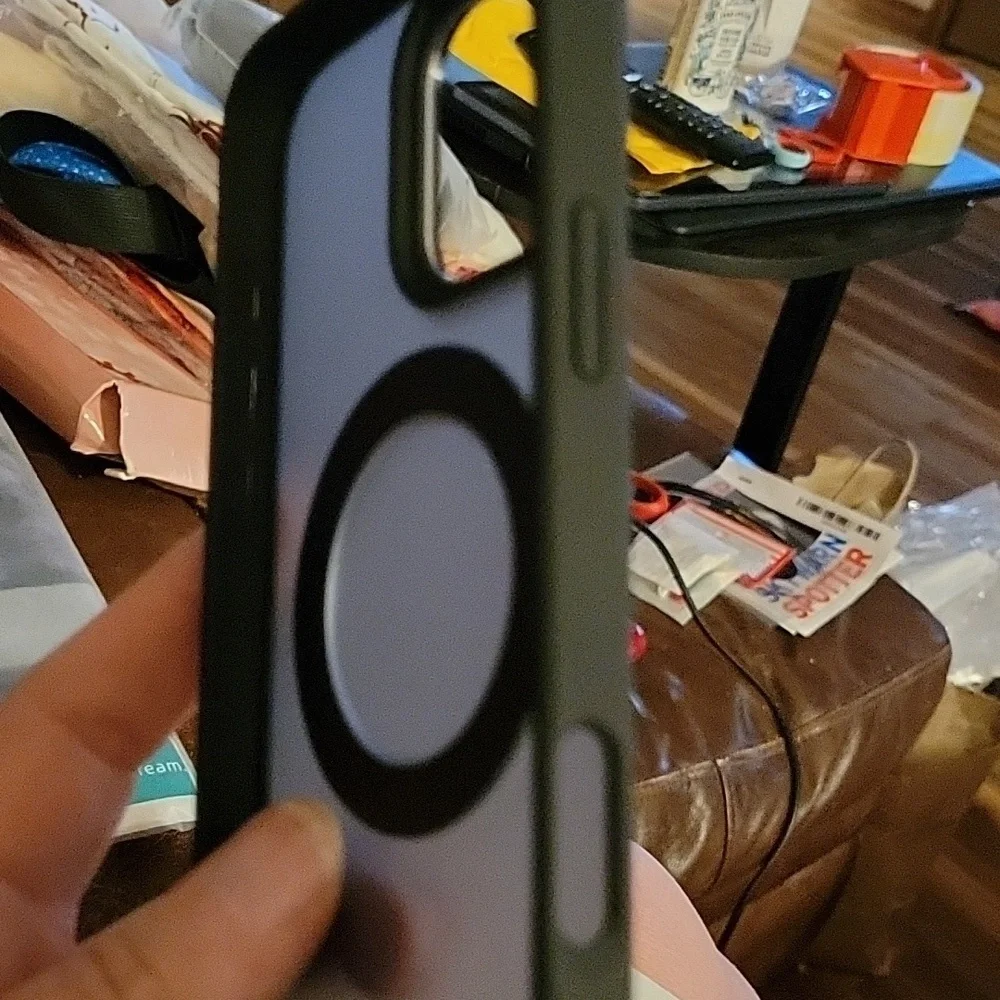 KissCall iPhone 16 Pro Max Case with Black Ring Holder